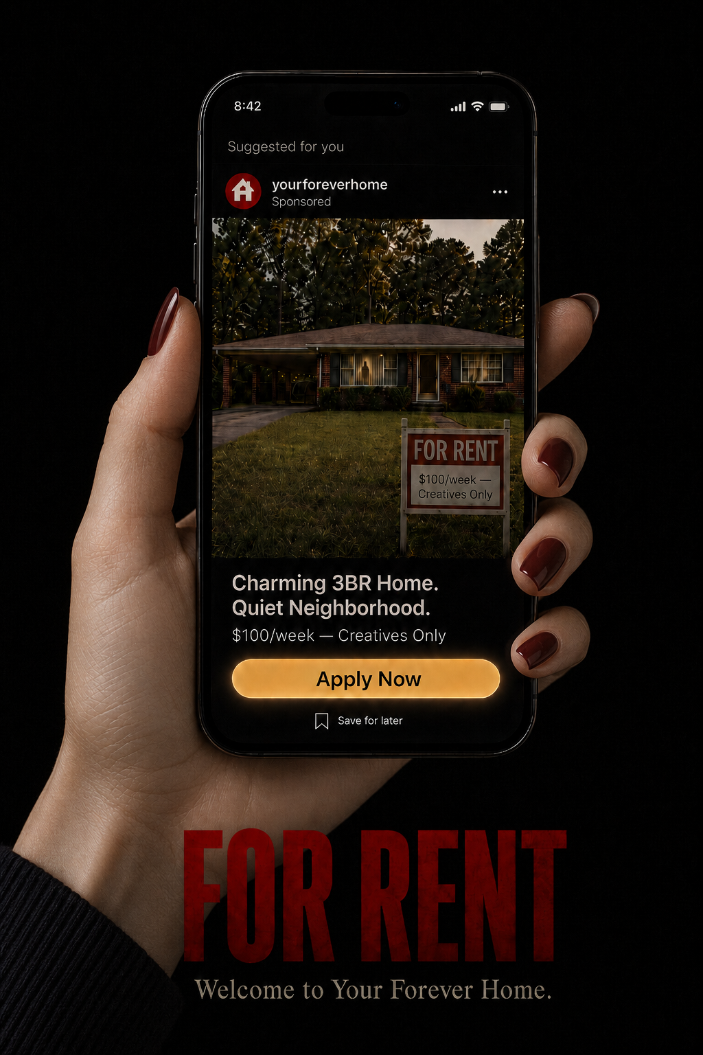 FOR RENT —WFemaleTargeted